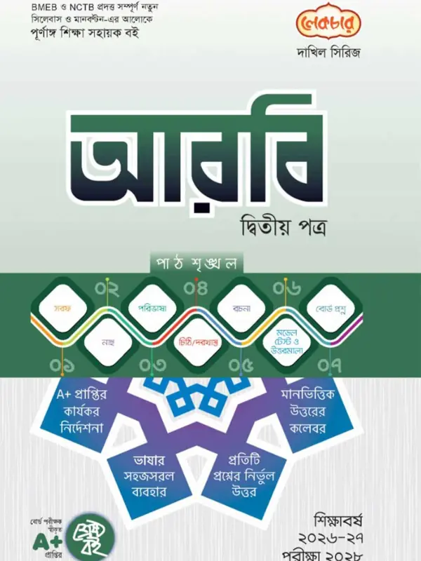 লেকচার দাখিল সিরিজ আরবি দ্বিতীয় পত্র সহায়ক বই, বইয়ের মলাট