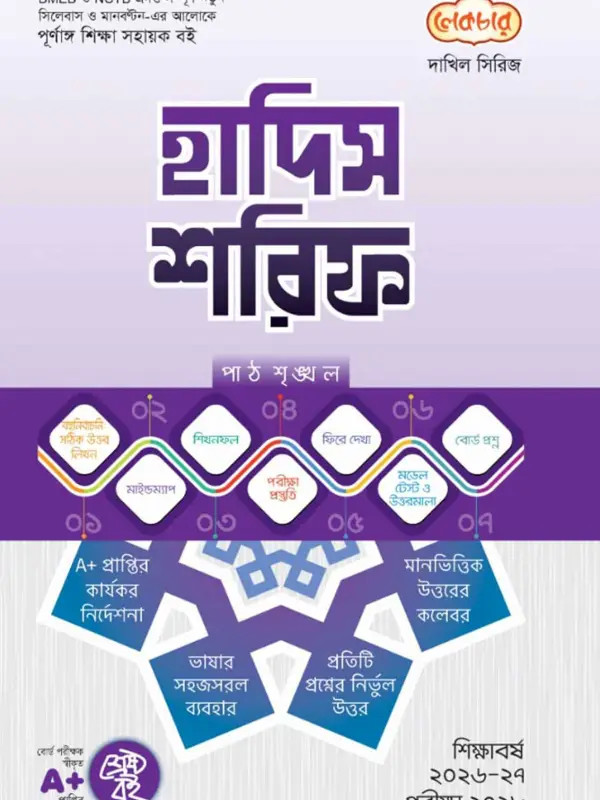 লেকচার দাখিল সিরিজ হাদিস শরিফ সহায়ক বই, বইয়ের মলাট